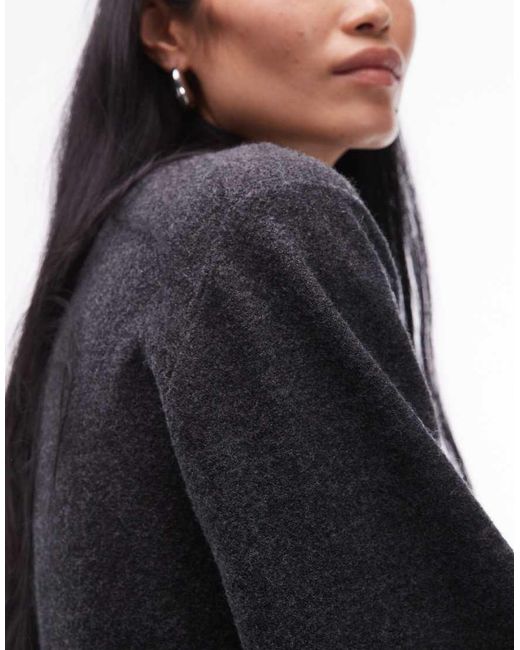 ARKET Blue Pure Wool Cinched Waist Jumper