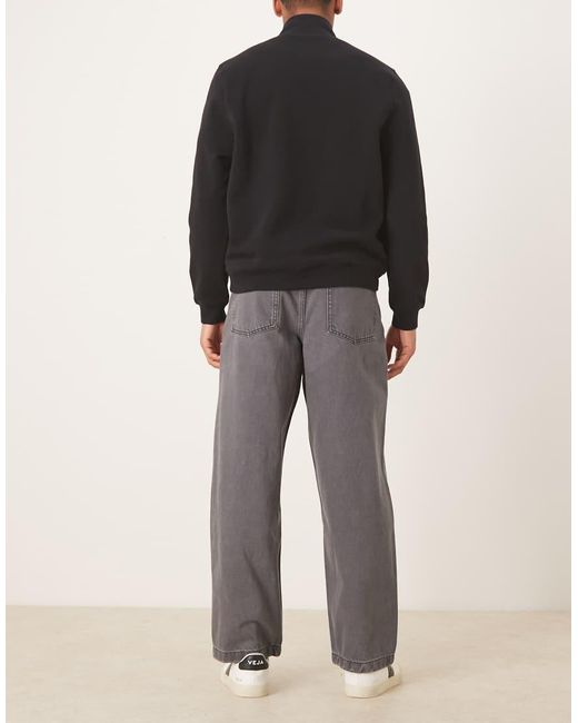 ASOS Black Loose Straight Jeans for men