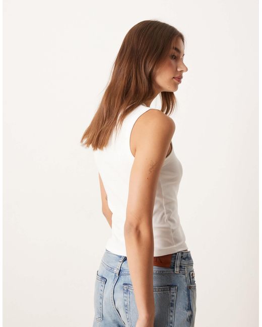 Cotton On Blue Charlie Button Front Tank