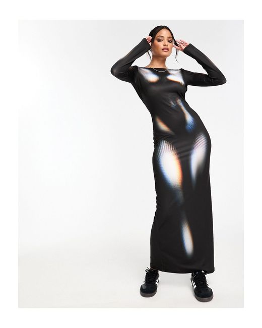 bershka black maxi dress Shop Bershka Women's Black Maxi Dresses up to 60% Off