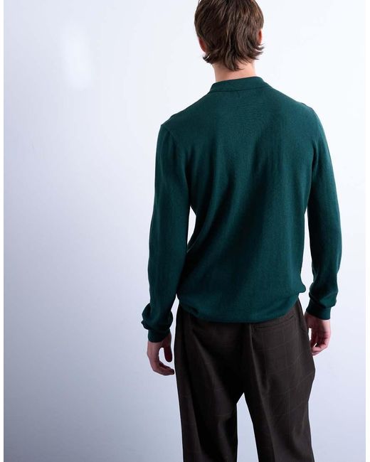 Polo Basic di Topman in Green da Uomo