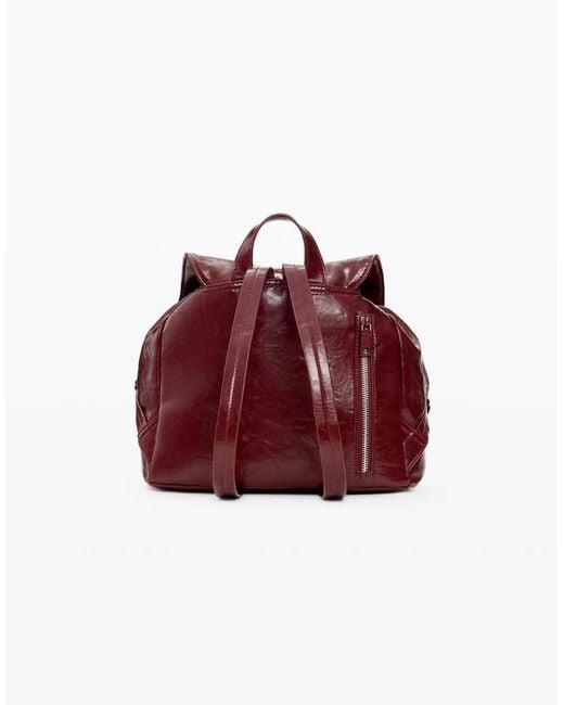 Desigual Red Small Shiny Backpack Bow