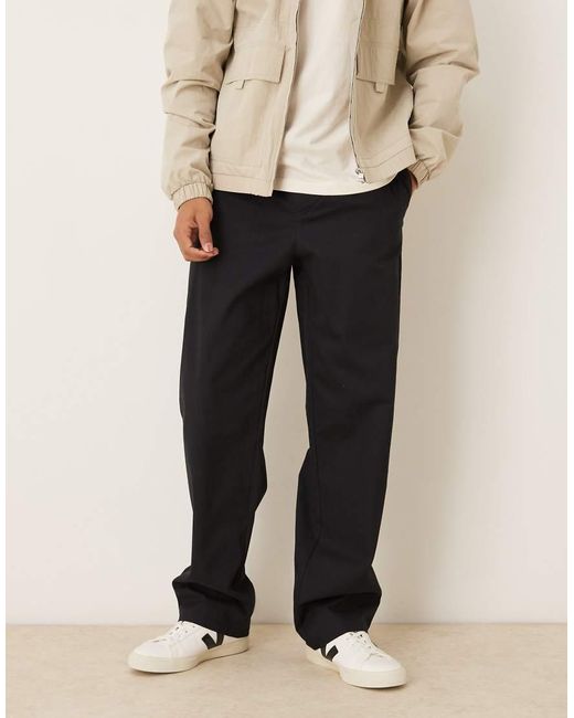 ASOS Natural Baggy Trousers for men