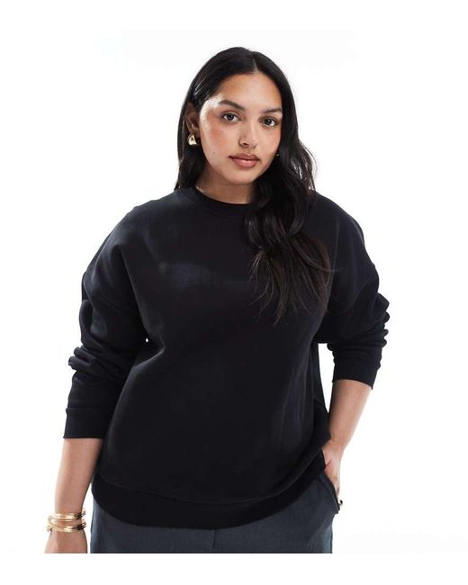 Sudadera Negra Extragrande Con Interior Afelpado Ultimate De Asos Design Curve ASOS de color Black