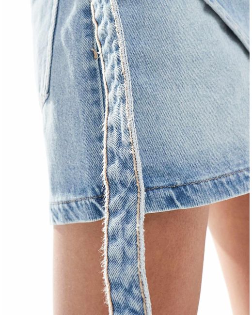 Jupe en jean boutonnée bershka deals