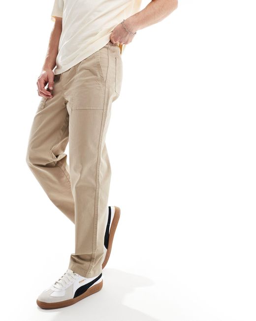 Only & Sons Natural Loose Fit Worker Trouser for men