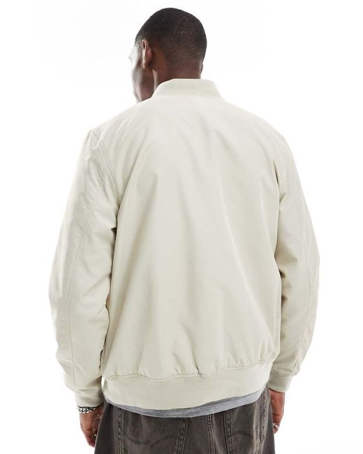 ASOS Gray Lightweight Bomber Jacket for men
