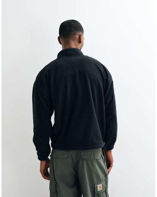 Levi's Blue Redwood Quarter Zip Sweatshirt for men