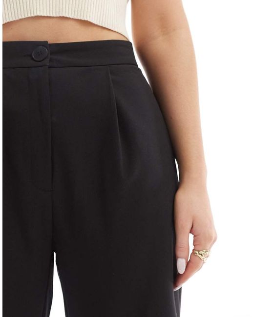ASOS Blue Hourglass Tailored Wide Leg Dad Trousers