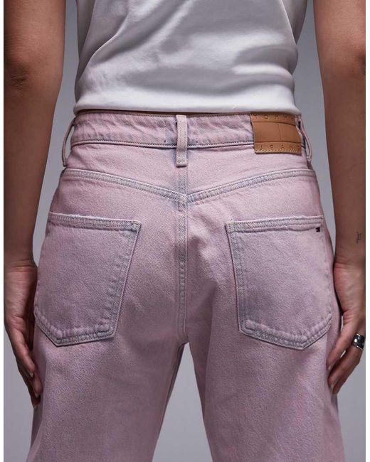 Tommy Hilfiger Purple Mia Mid Rise Relaxed Straight Leg Jeans