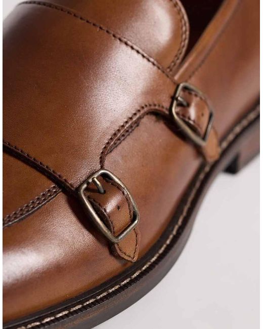 ASOS Brown Monk Shoes for men