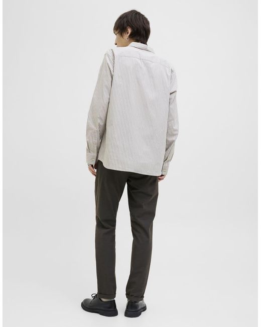 Jack & Jones White Classic Trousers for men