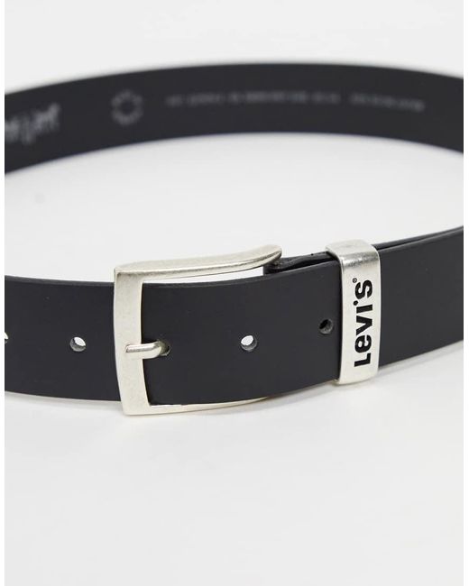 Cinturón De Cuero New Ashland De Levi's de hombre de color Black