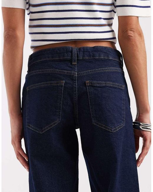 ONLY Blue Judy Low Rise Wide Leg Jeans