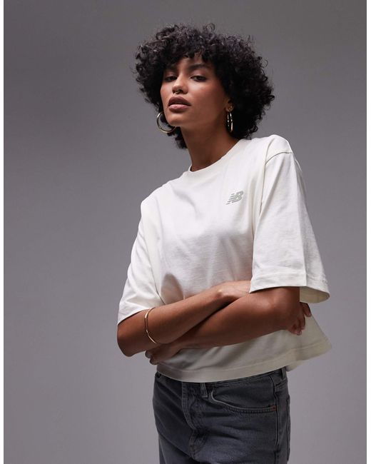 New Balance Gray – heritage – locker geschnittenes t-shirt