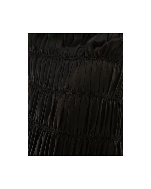Simmi - jupe longue d'ensemble en tissu satiné froncé SIMMI en coloris Black