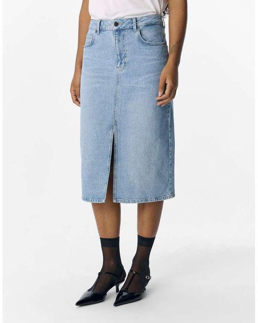 Object Midi Rok in het Blue