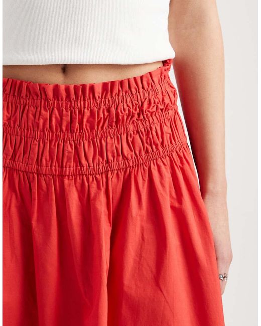 ASOS Shirred Waist Detail Maxi Skirt