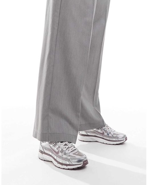 Nike Gray P-6000 Unisex Trainers