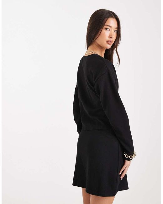 Vero Moda Black Soft Cinched Waist Cardigan Mix & Match Co-ord