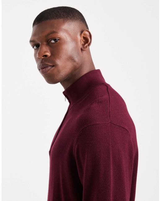 Threadbare – strickpullover in Red für Herren