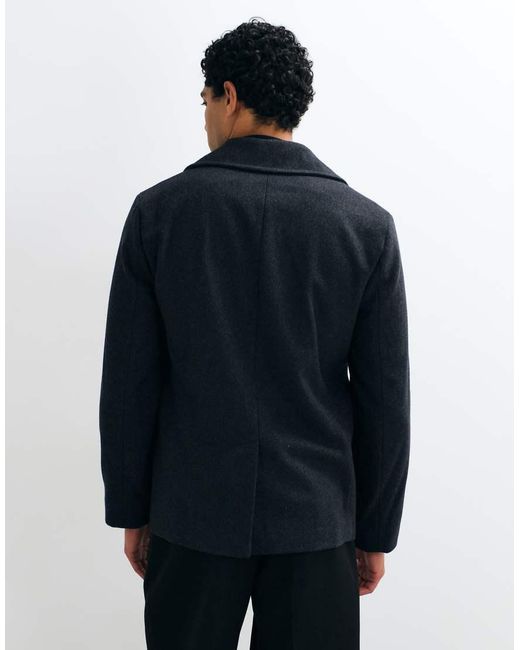 Mango Blue Double Breasted Tailored Jacket for men