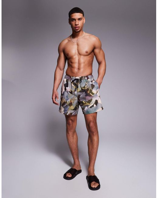 ASOS Gray Swim Shorts for men