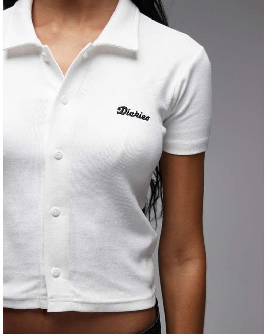 Dickies Gray Tallasee Buttoned Baby Tee