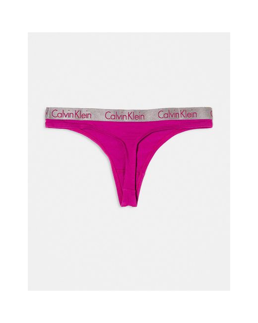 Confezione da 3 perizomi a vita alta di Calvin Klein in Pink