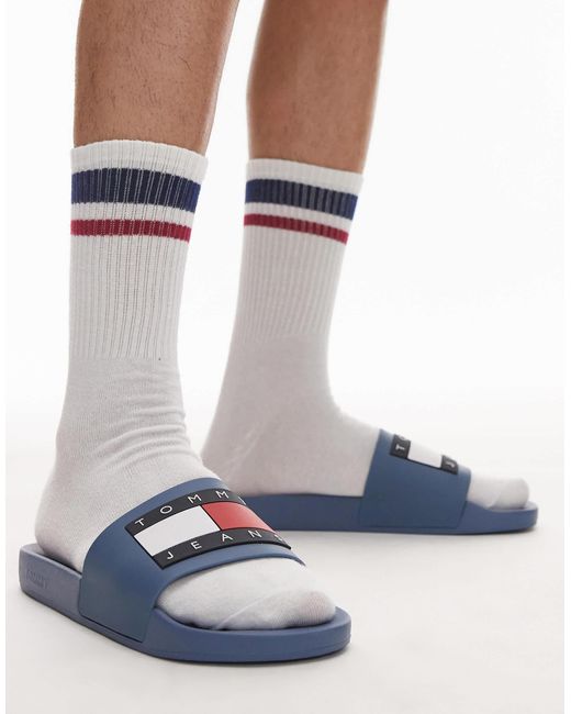 Tommy Hilfiger – slider in White für Herren