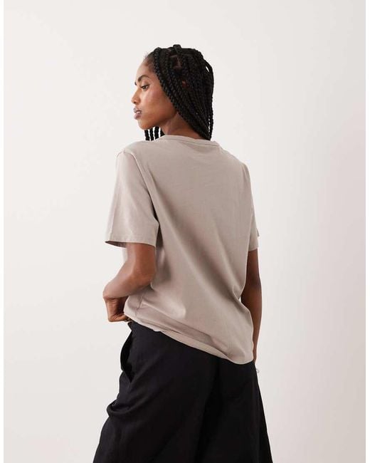 Abercrombie & Fitch Natural Oversized Short Sleeve Everyday T-shirt