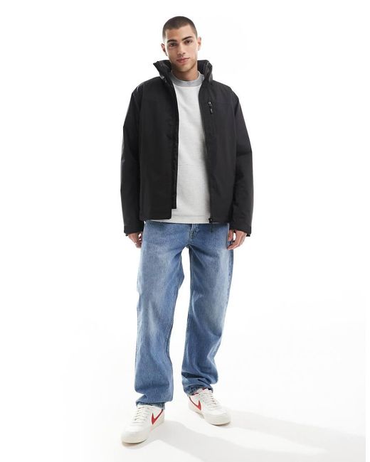 Helly Hansen Black Crew Hooded Midlayer Sailing Jacket 2.1 for men