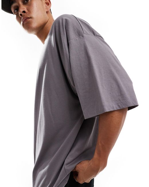 ASOS – t-shirt mit extremer oversize-passform in Gray für Herren
