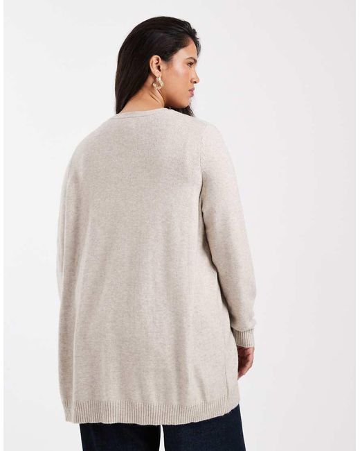 ONLY White Longline Cardigan