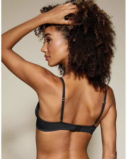 KBX Black Louisa Non Pad Plunge Bra