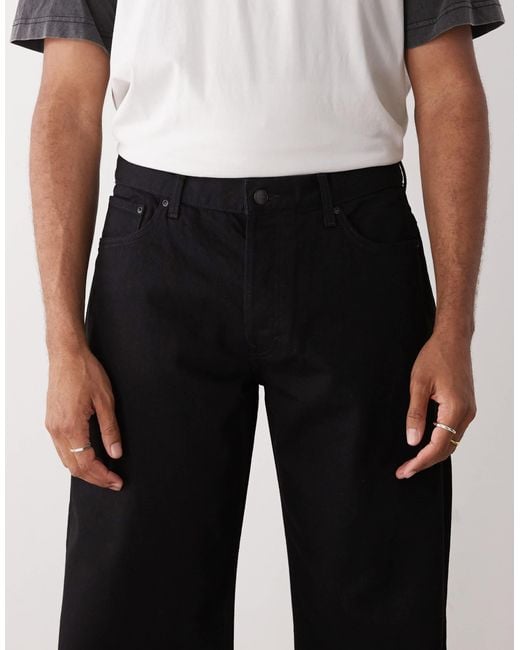 Weekday White Sphere Low Waist Loose Fit Jeans for men