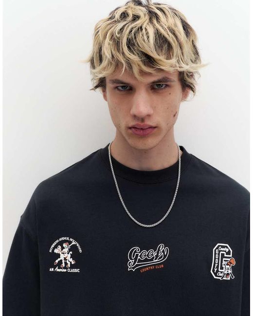Pull&Bear White Goofy T-Shirt for men