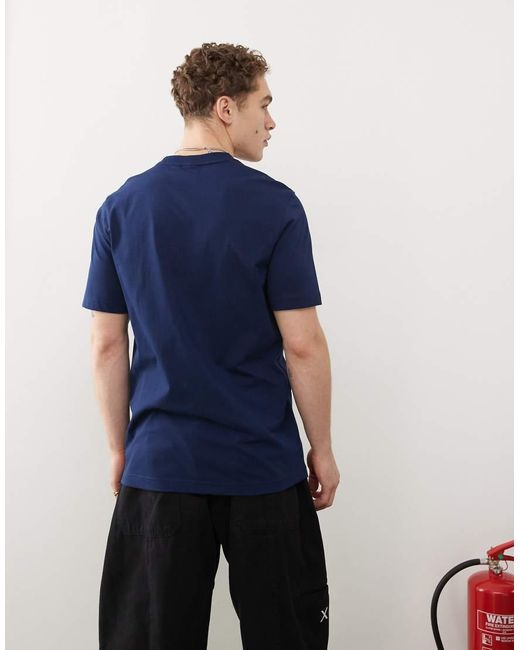 Adidas Originals Blue Trefoil Essentials T-shirt for men