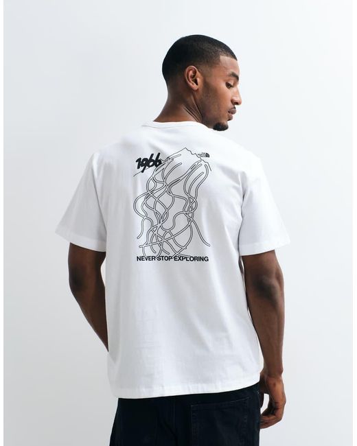 The North Face White Nse Slopes Graphic T-Shirt for men
