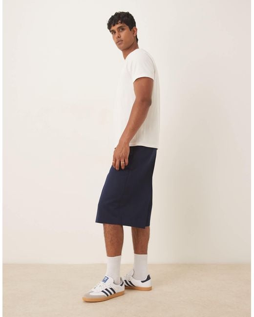 ASOS Blue Smart Co-Ord Oversized Bermuda Shorts for men