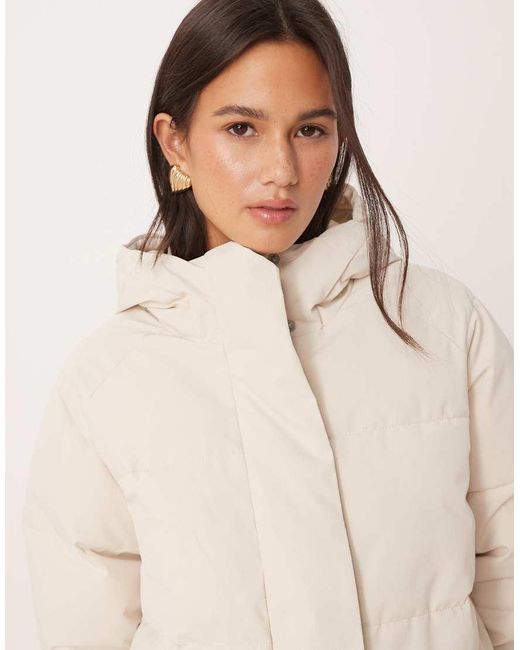 JJXX Natural Hooded Puffer Jacket