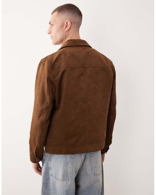 Giacca di Mango in Brown da Uomo