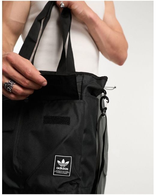Adidas Originals Black Utility 2.0 Tote Bag for men