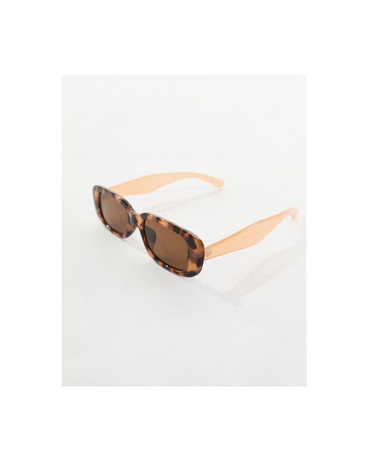 Accessorize Brown – rechteckige sonnenbrille