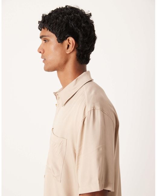 ASOS – relaxed-fit-hemd in Natural für Herren