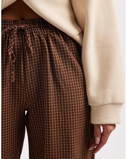 Daisy Street Brown Pull On Drawstring Trouser