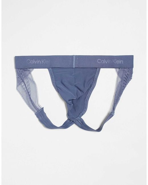 Sculpt - jock-strap en dentelle Calvin Klein pour homme en coloris Blue