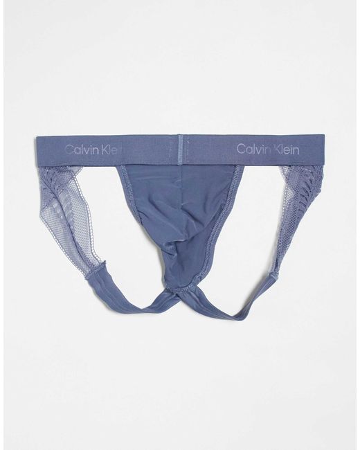 Calvin Klein – sculpt – jockstrap in Blue für Herren