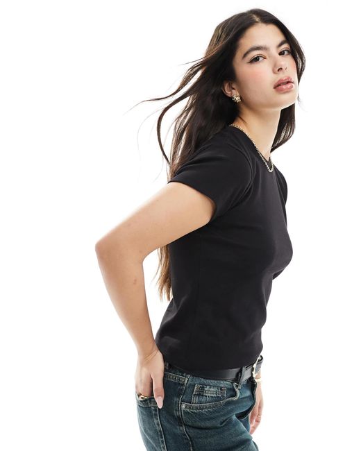 Cotton On Black 90s Baby Tee