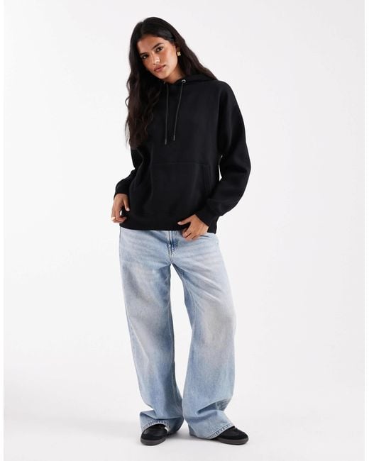 Cotton On Black Essential Relaxed Hoodie